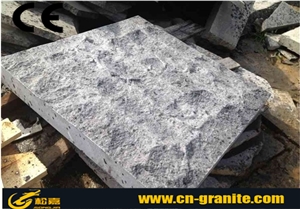 China Black Basalt G684 Mushroom Stone,China Fuding Black Mushroom,Natural Black Basalt Mushroom Wall Cladding