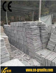 China Green Slate Stone Random Flagstone Green Natural Flagstone Patio Tile China Flagstone Road Paving