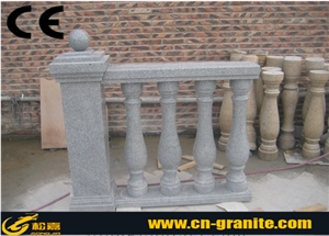 China Grey Granite G623 Balustrade & Railings,Grey Natural Stone Staircase Railings,Outdoor Railings