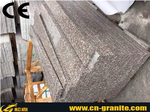 China Red Granite G664 Stairs & Steps,Cheapest Granite Stairs & Risers,Polished Surface Granite Treads and Threshold