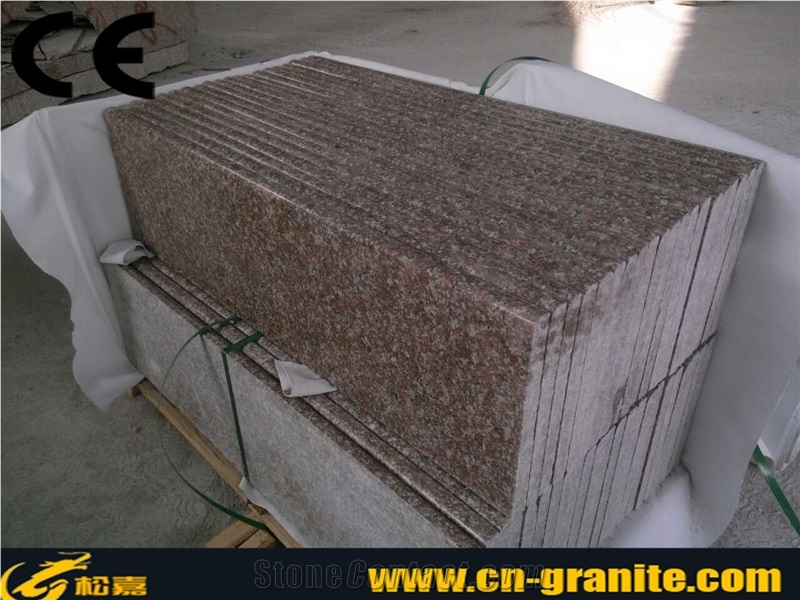 China Red Granite G664 Stairs & Steps,Cheapest Granite Stairs & Risers,Polished Surface Granite Treads and Threshold