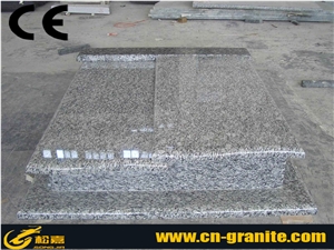 China Spray White Granite Tombstones & Monuments Design,Polished Finished White Granite Poland Style Tombstone,White Cemetery Tombstones