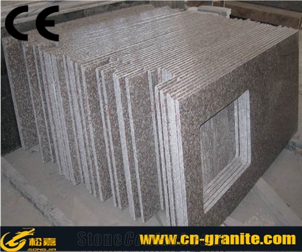 Pink China Granite G664 Kitchen Countertops,Chinese Polished Finished Kitchen Bar Tops,China Pink Granite Bench Tops