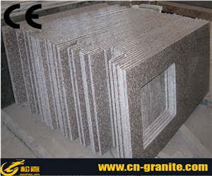 Pink China Granite G664 Kitchen Countertops,Chinese Polished Finished Kitchen Bar Tops,China Pink Granite Bench Tops
