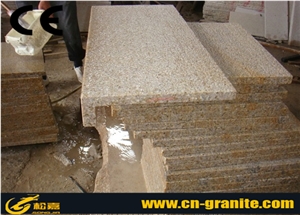Yellow China Granite G682 Swimming Pool Coping G682 Bullnose Pool Pavers,Rusty Yellow China Granite