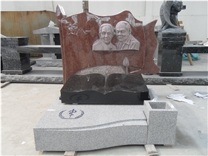 Brown Granite Monument Design Tombestone