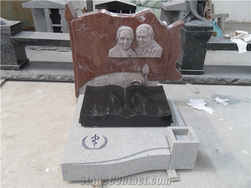 Brown Granite Monument Design Tombestone