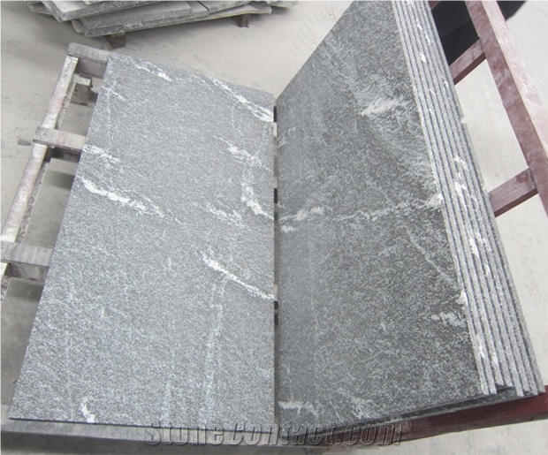 Ebony Crystal Granite Tile, Granite Floor Tile 120x60x1.5 cm