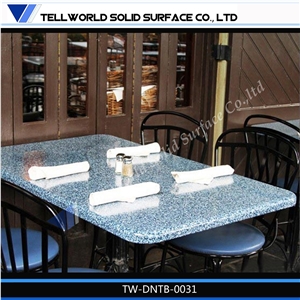 Food Counter Dining Table Quartz Stone Table Tops
