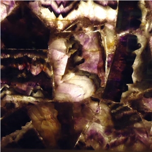 Amethyst Black Semiprecious Stone Slabs
