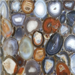 Blue Brazilian Agate Semiprecious Tiles & Slabs, Flooring Tiles Blue Brazilian Agate Semiprecious Tiles & Slabs, Flooring Tiles