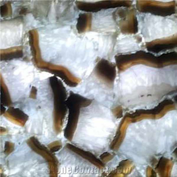 Blue Lace Border Semiprecious Stone Tiles & Slabs