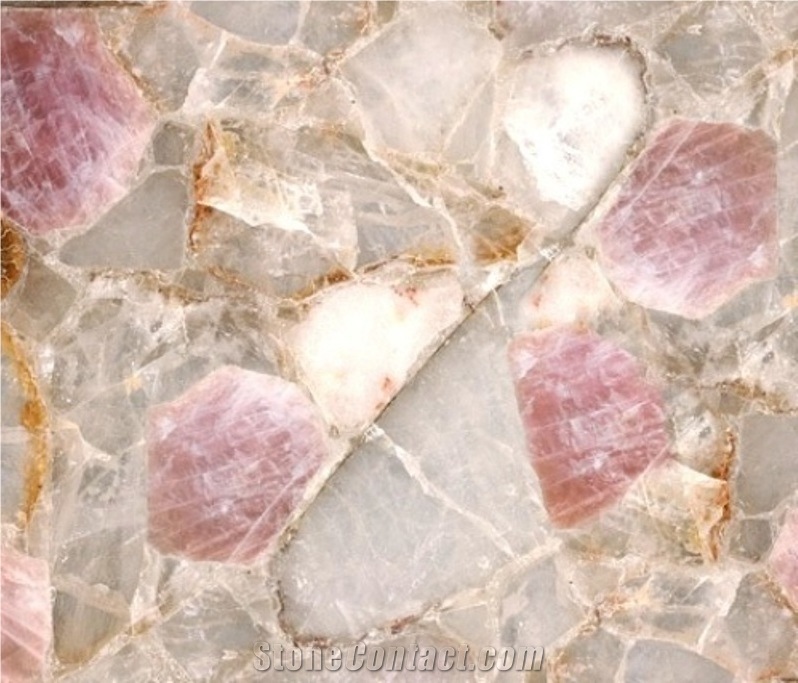 Picasso Quartz, Multicolor Semiprecious Stone Tiles & Slabs