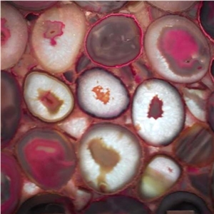 Pink Agate Brazil Semiprecious Stone