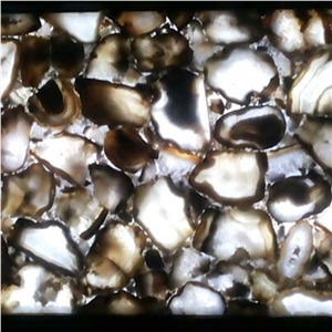 White Botswana Agate Semiprecious Stone Tiles & Slabs