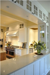 Engineered Stone Kitchen Countertops with the Best and 100% Guaranteed Quality and Services Sizes 126 *63 Inch And118 *55 Inch for Multifamily/Hospitality Projects