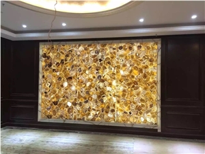 Bright Agate Stone Slabs ,Transparent Agate Slabs & Tiles Semiprecious Stone