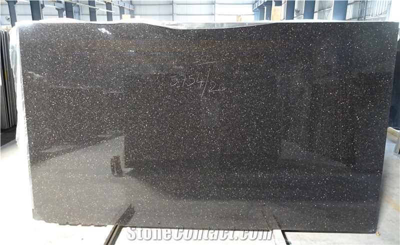 Black Galaxy Granite Slabs & Tiles, India Black Granite Polished Flooring Tiles