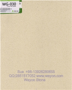 Beige Color Quartz Stone Kitchen Top/Quartz Stone Island Top/Quartz Stone Work Top/China Good Quality Quartz Stone