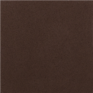 Quartz Stone Slab & Tile Pure Dark Brown Wg035