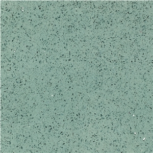 Quartz Stone Slab & Tile Silver Green Wg117