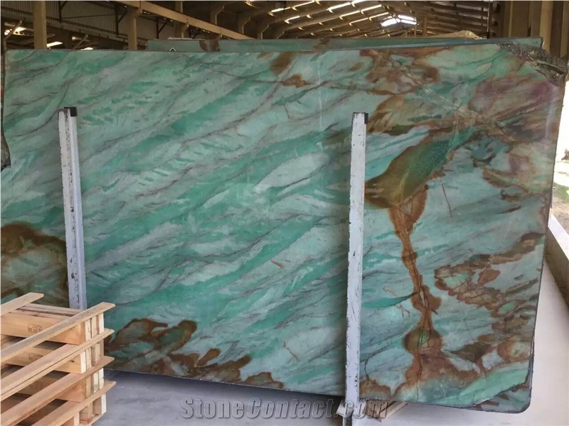 Ibere Sauipe Quartzite Slab & Tile, Brazil Natural Green Quartzite