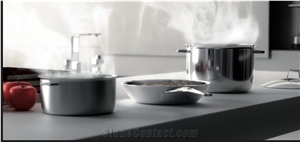 Black Selene Solid Surface Kitchen Countertop Tpb - Mini Tech Black Selene Solid Surface Kitchen Countertop Tpb - Mini Tech