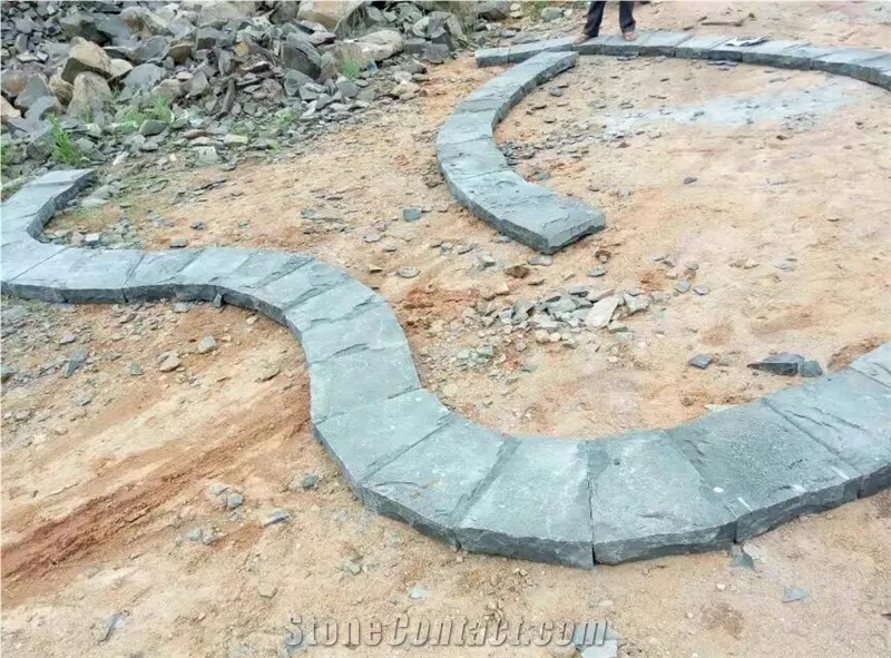 Bsalt Garden Paving, Basalt Garden Stepping Paver