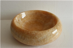 China Yellow Honey Onyx Sinks,Honey Onyx Wash Basin