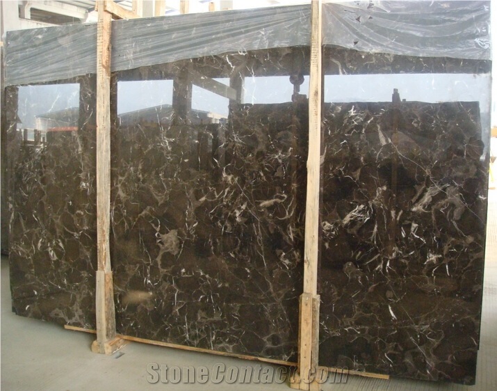 Dark Emperader Natural Stone Marble Tiles Slabs