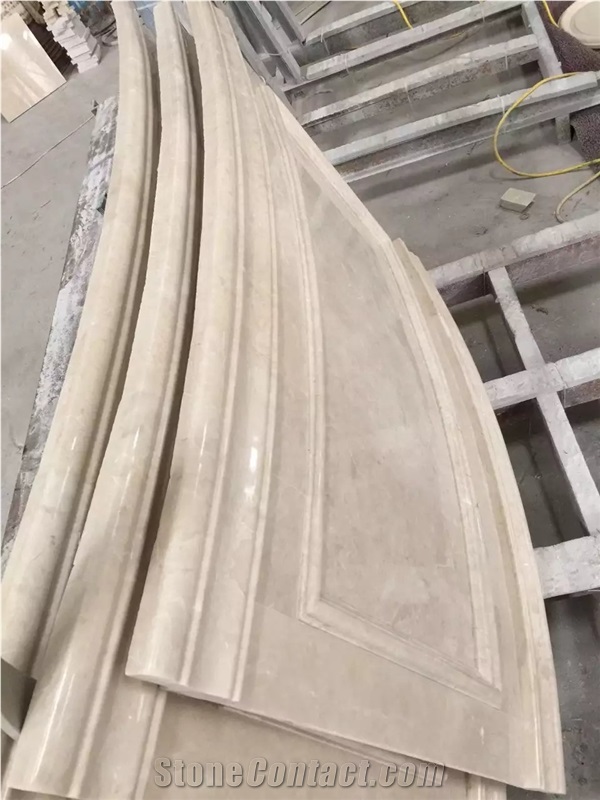 Agora Beige Marble Arc Panel Turkey Beige Marble Column