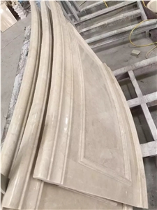 Agora Beige Marble Arc Panel Turkey Beige Marble Column