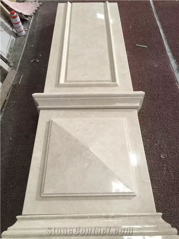 Agora Beige Marble Arc Panel Turkey Beige Marble Column