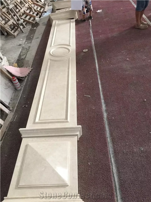 Agora Beige Marble Arc Panel Turkey Beige Marble Column