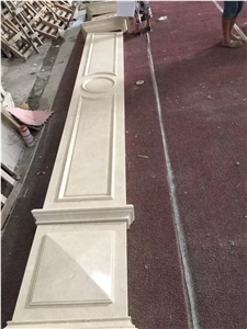 Agora Beige Marble Arc Panel Turkey Beige Marble Column