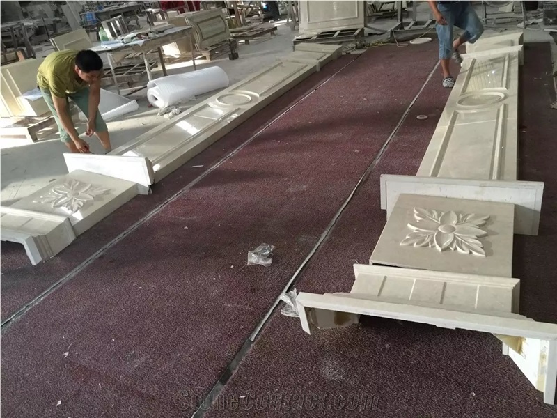 Agora Beige Marble Arc Panel Turkey Beige Marble Column