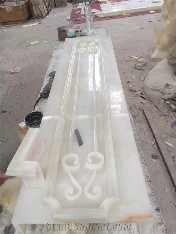 White Jade Onyx Sculpture White Jade Tiles Wall Cladding