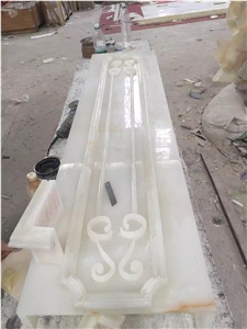 White Jade Onyx Sculpture White Jade Tiles Wall Cladding