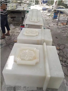 White Jade Onyx Sculpture White Jade Tiles Wall Cladding