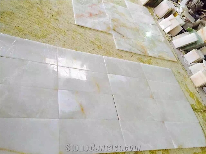 White Jade Onyx Sculpture White Jade Tiles Wall Cladding