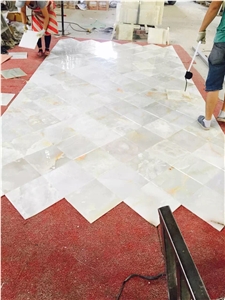 White Jade Onyx Sculpture White Jade Tiles Wall Cladding