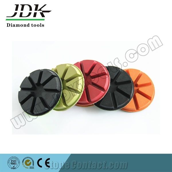 80mm Resin Diamond Polishing Pads For Concrete Grinding Tools
