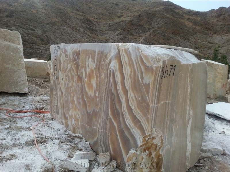 Muti Color Orange Onyx Blocks