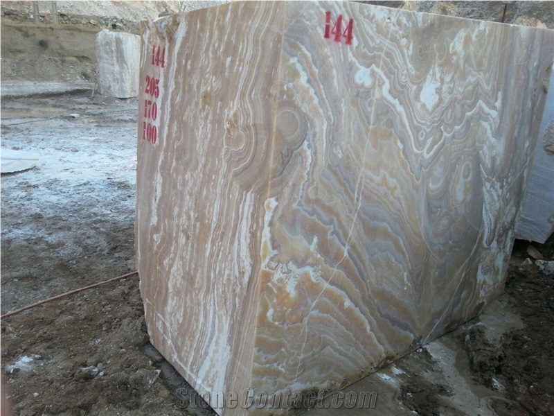Muti Color Orange Onyx Blocks