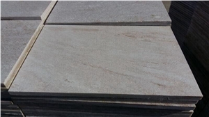 Flamed Golden White Quartzite Tiles and Flooring for Landscape