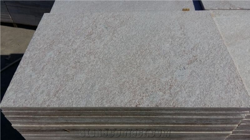 Flamed Golden White Quartzite Tiles and Flooring for Landscape
