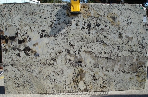 Polished Delicatus White Granite Slabs, Brazil White Granite