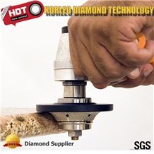 Korleo®- Vacuum Brazed Router Bit,Stone Edging Tools,Stone Chamfering Tools,Stone Edge Profiling Tools,Stone Profile Wheel,Stone Tools,Diamond Router Bit,Chamfering Tools,
