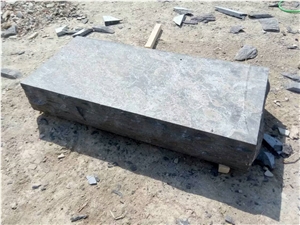 Blue Limestone Steps Acid Wash Surface Cleft Sides