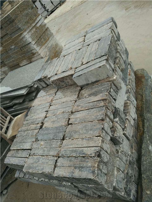 China Coffe Brown Limestone Cobble Stone